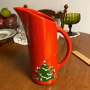 Vintage Waechtersbach Pitcher Christmas pattern